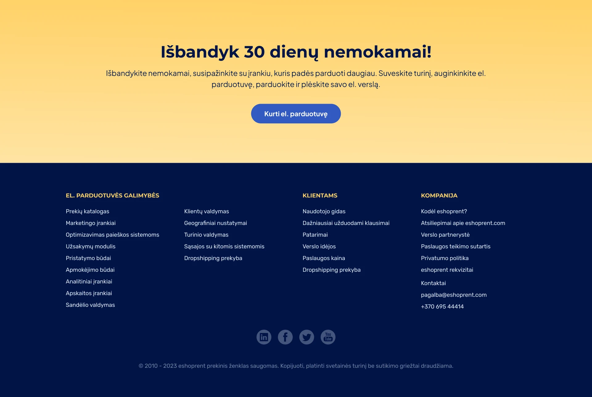 eshoprent website design