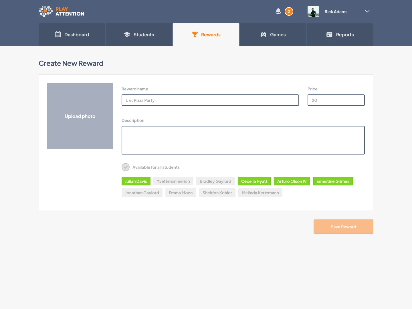 playattention coach interface